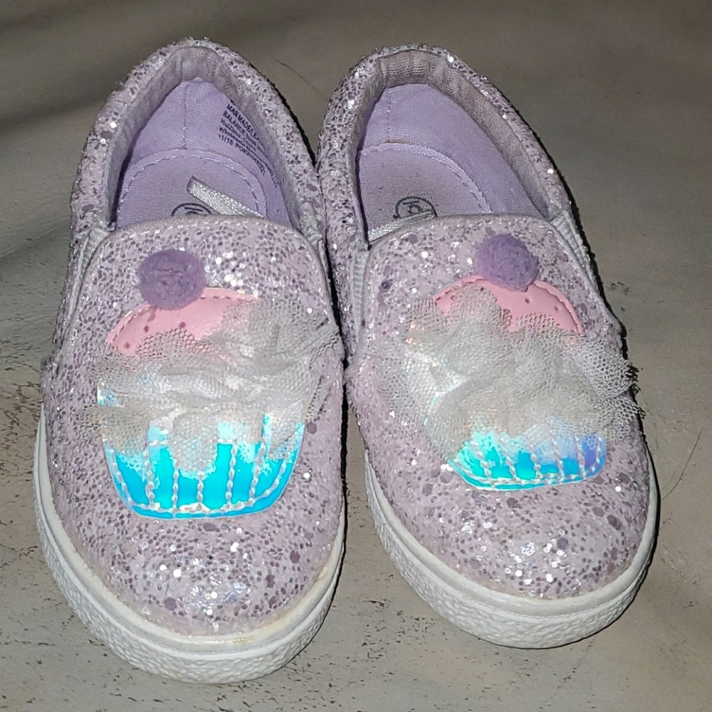 Falls creek toddler girls size 6 sequin slip on